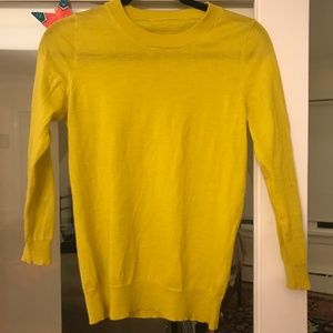 J.Crew yellow merino wool sweater